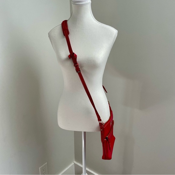 Dooney & Bourke Dillen Letter Carrier Letter Crossbody Bag Strawberry Pink - Picture 6 of 8